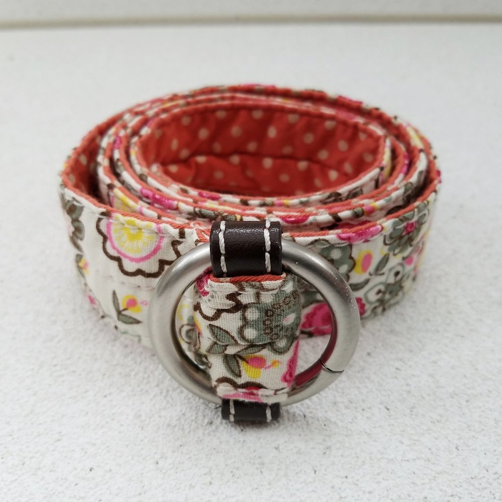 Colorful Floral and Polka Dot Cloth Belt